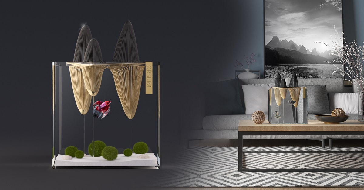 Orbium - Designer Aquarium Inspired by Chinese Landscapes gallery image