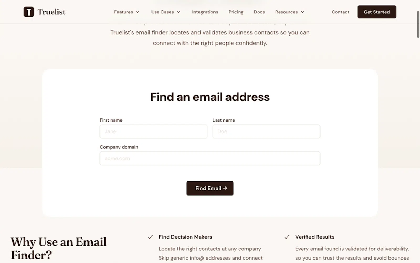 Email Finder by Truelist screenshot 2