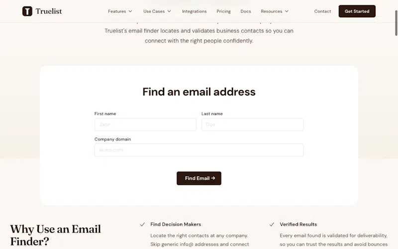 Email Finder by Truelist screenshot 2