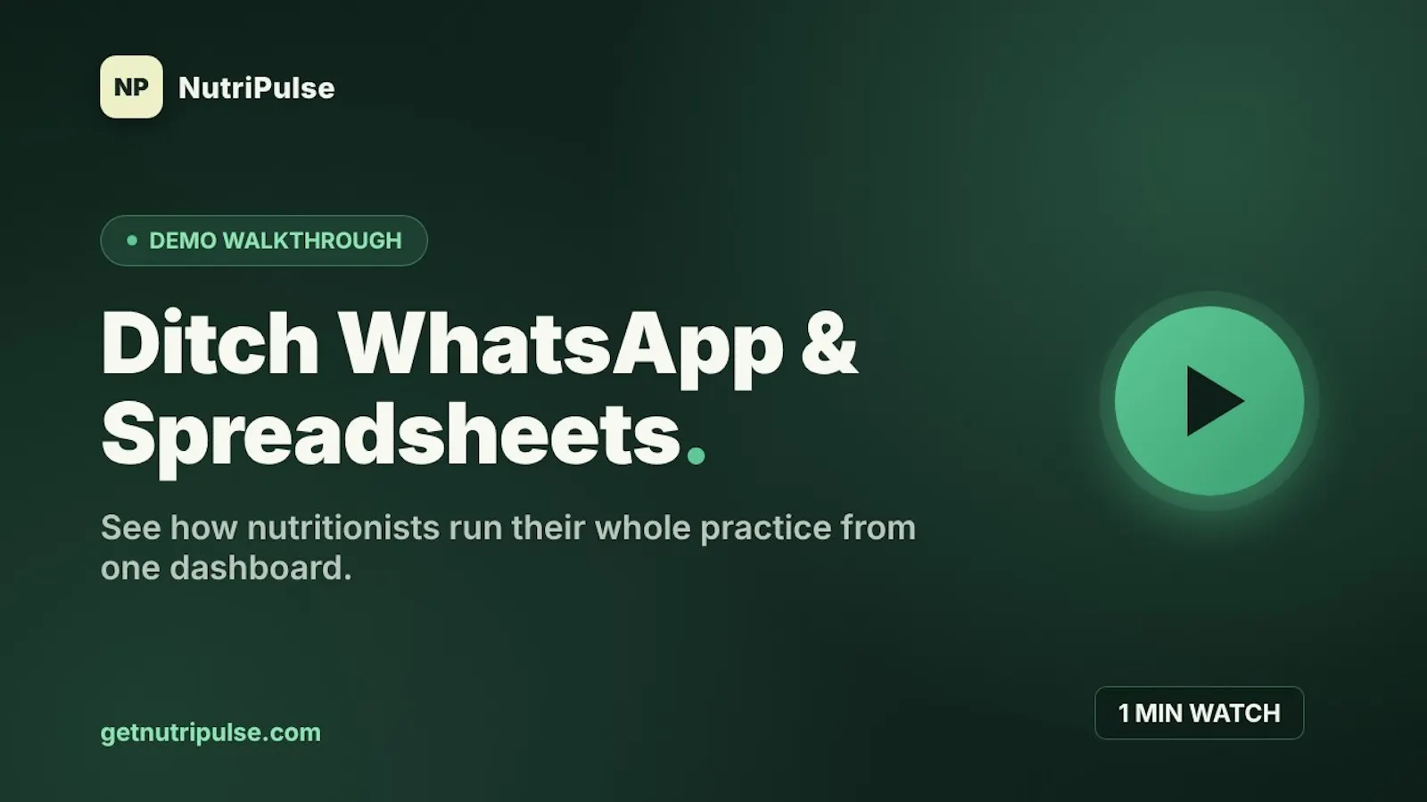 NutriPulse screenshot 1 (video preview)