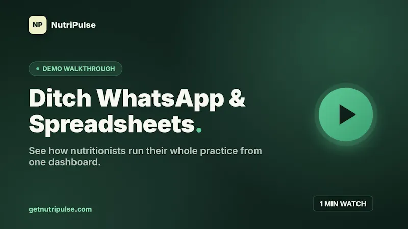 NutriPulse screenshot 1 (video preview)