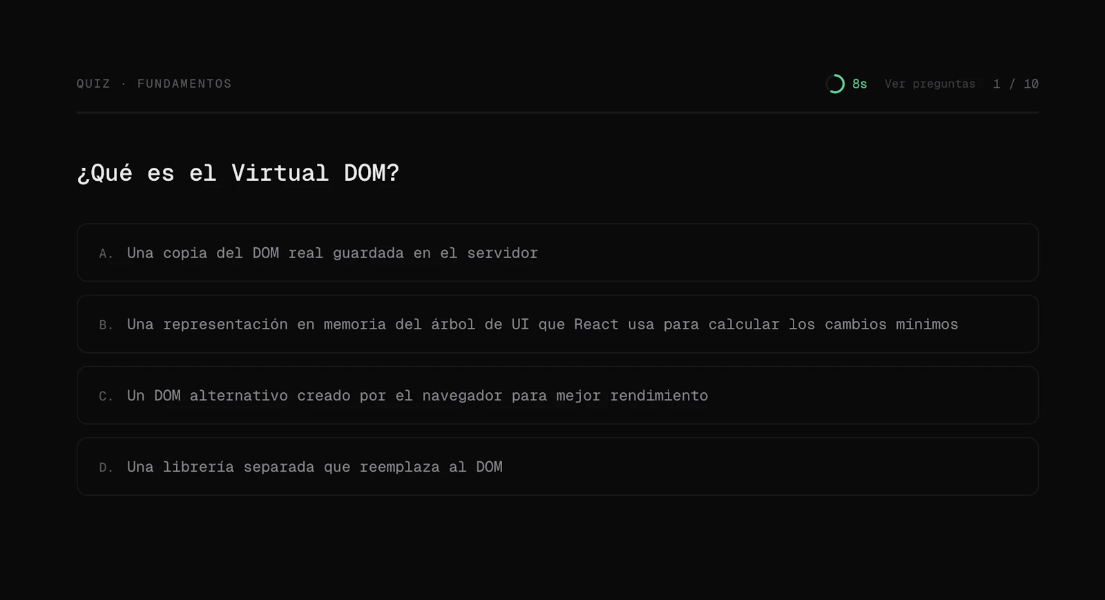 React Dojo screenshot 3