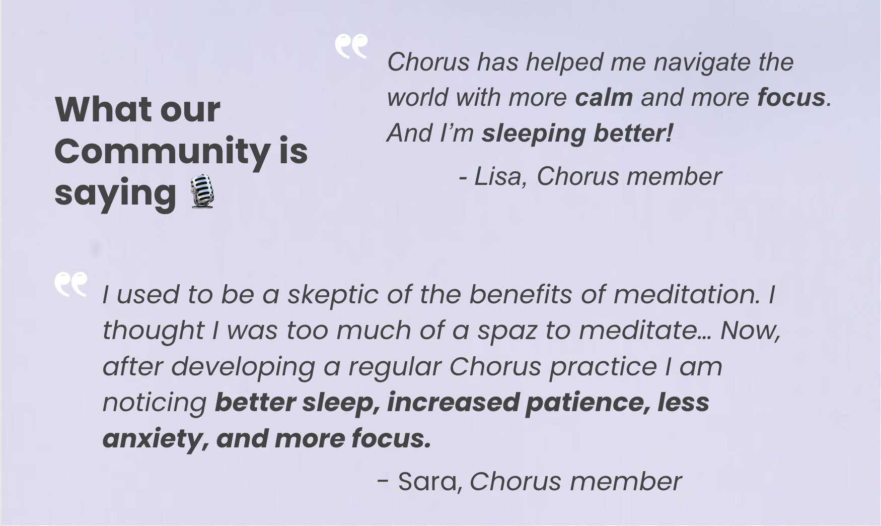 Chorus Meditation gallery image
