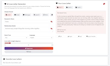 Love Letter Generator gallery image