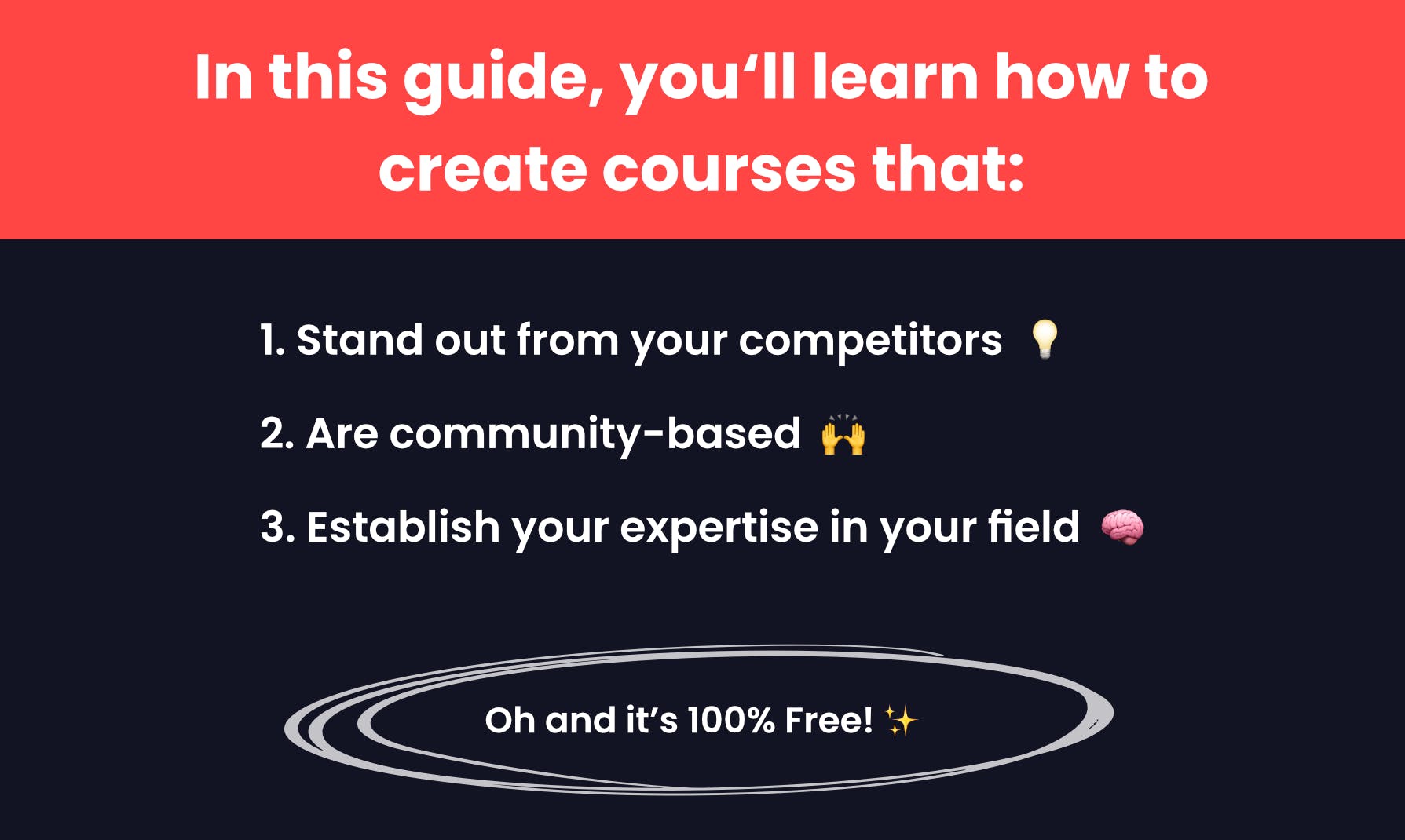 Free Guide: How to create online courses media 3