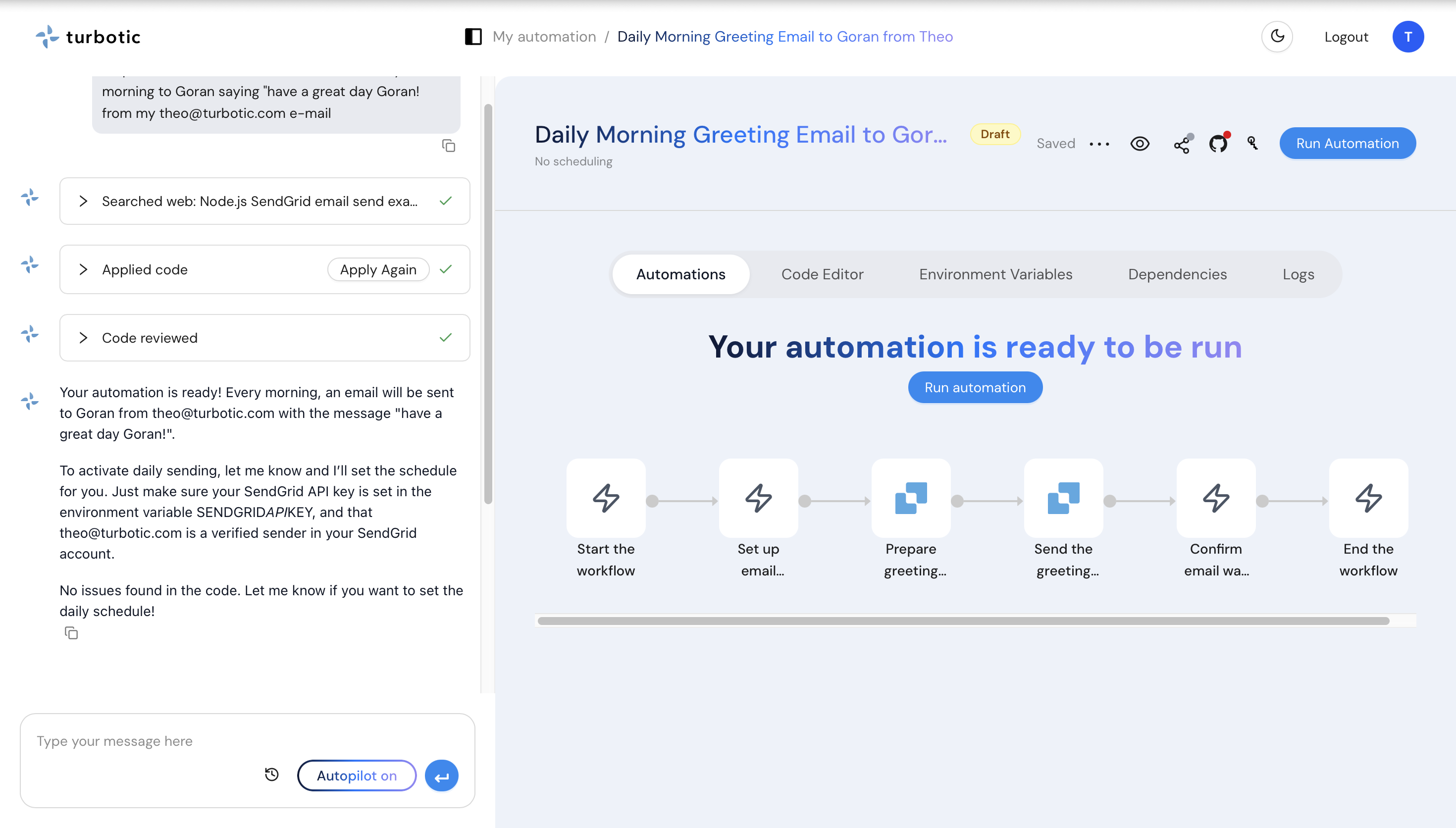 Turbotic Automation AI - Screenshot 4 preview