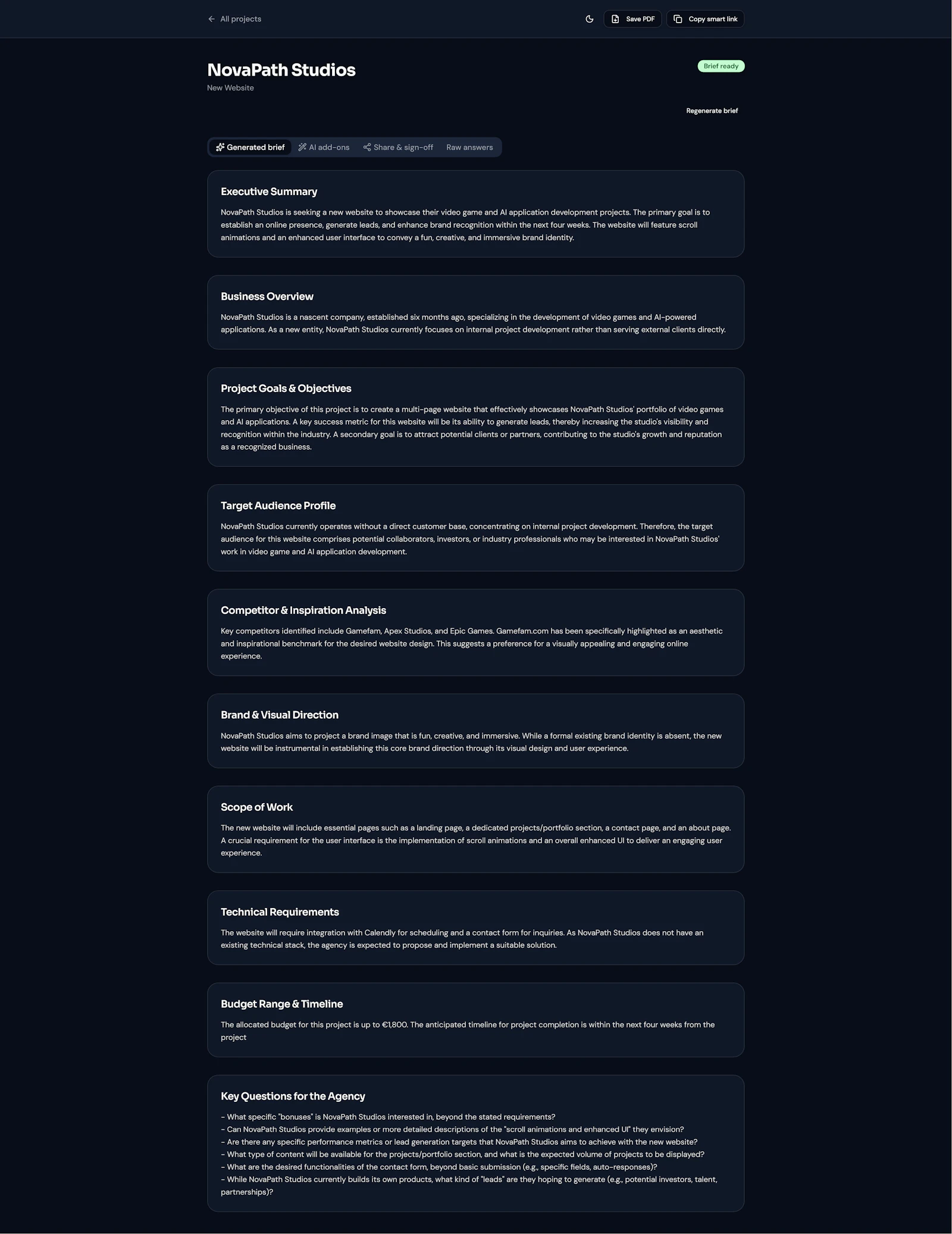 BriefHQ screenshot 5