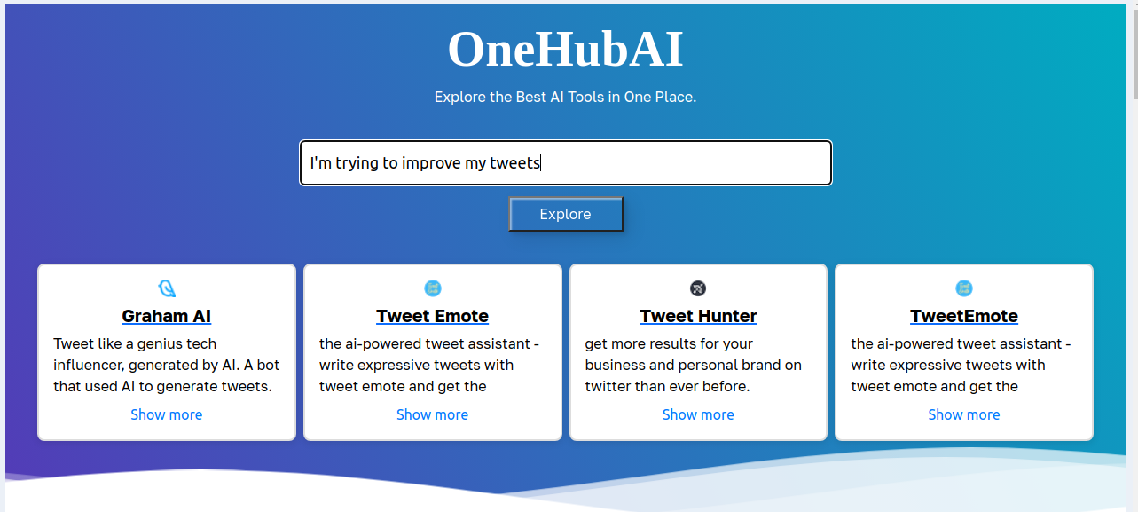 Onehubai - Исследуйте лучшие инструменты ИИ в одном месте. медиа 3