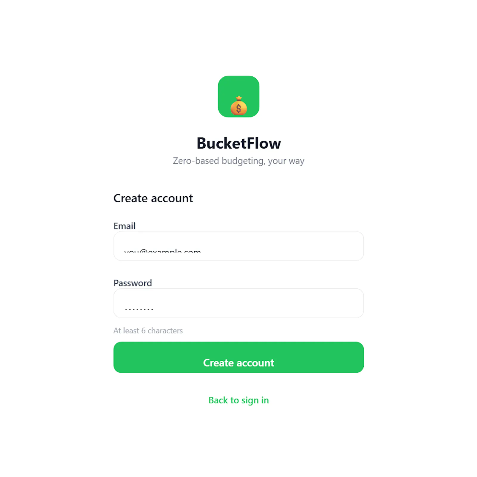 BucketFlow screenshot 1