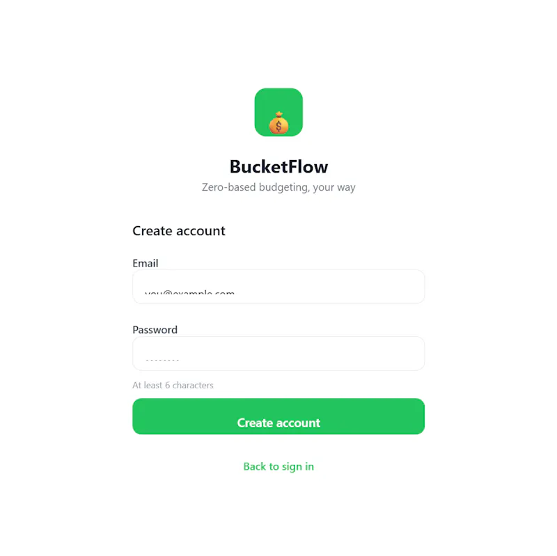BucketFlow screenshot 1