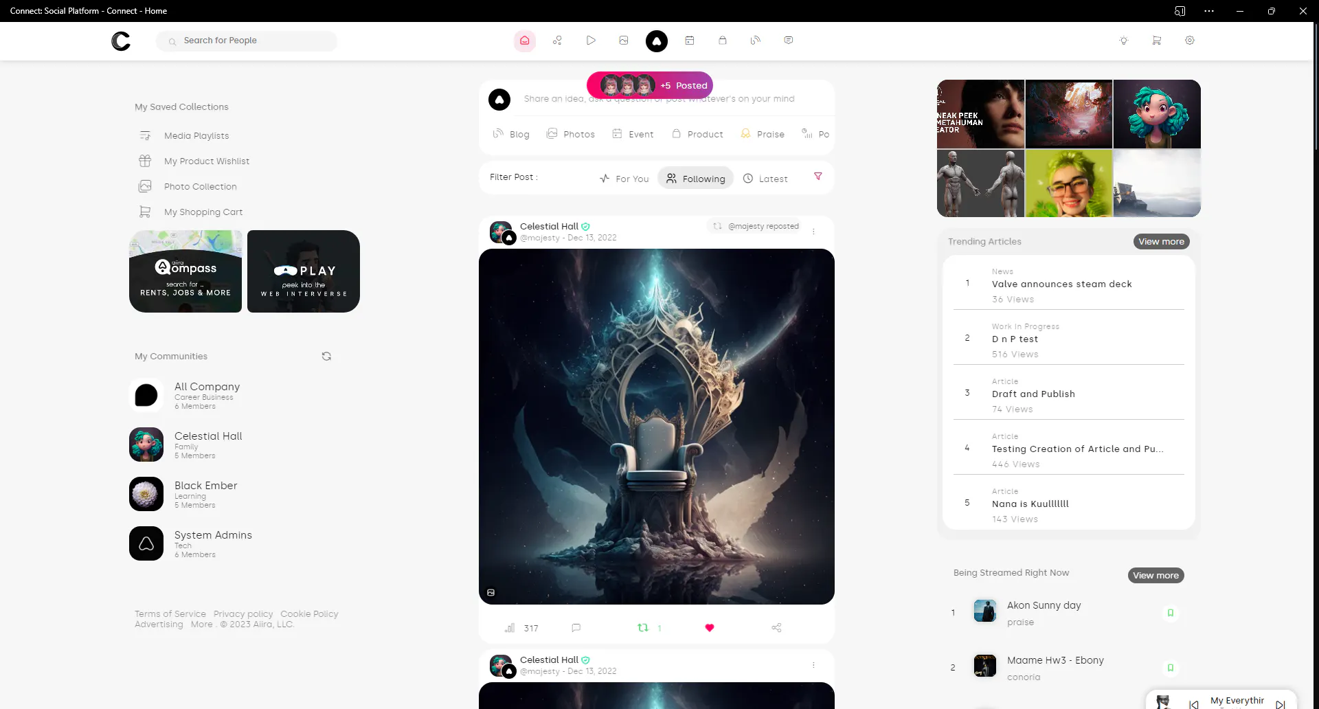 Aiira Social Platform gallery image
