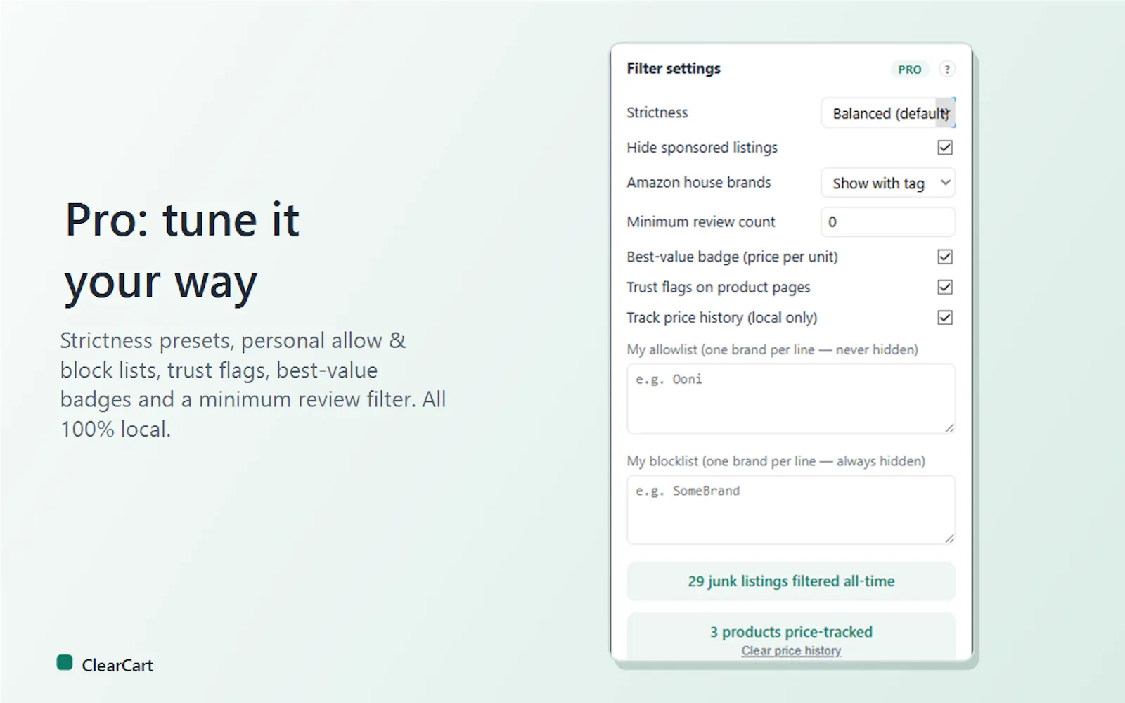 ClearCart - Hide Junk  screenshot 4