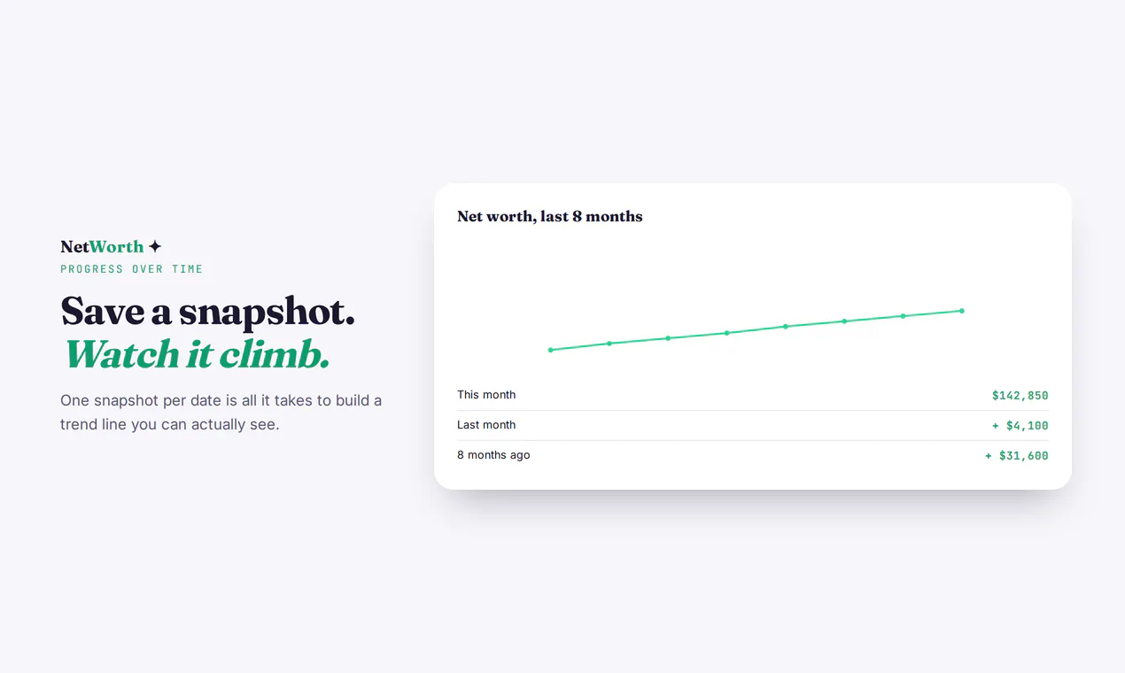 NetWorth Tracker gallery image