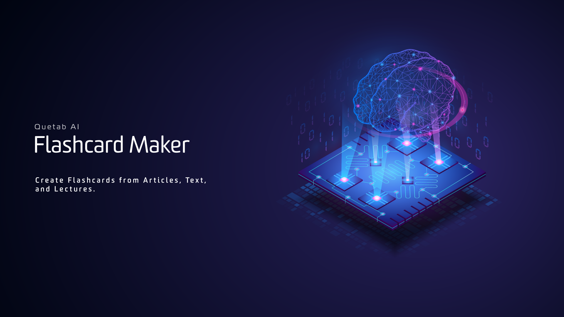 Quetab - AI Flashcard & Quiz Generator