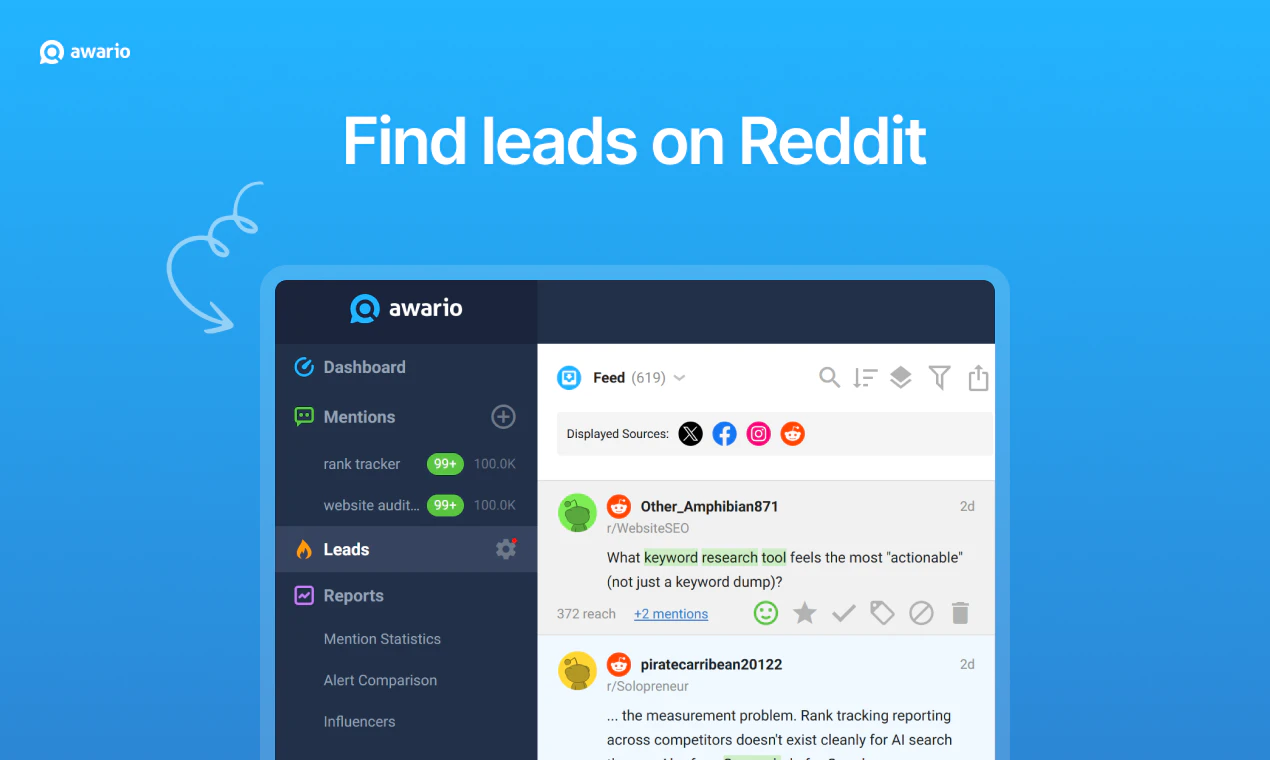 Awario Reddit Monitoring screenshot 4