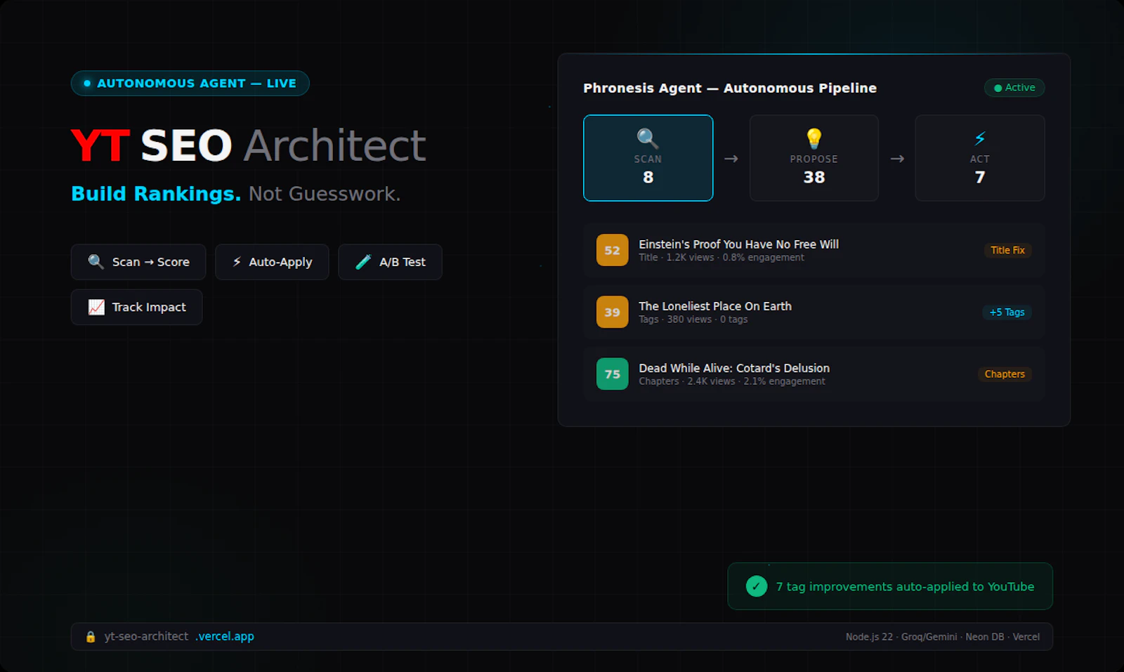 YT SEO Architect screenshot 2