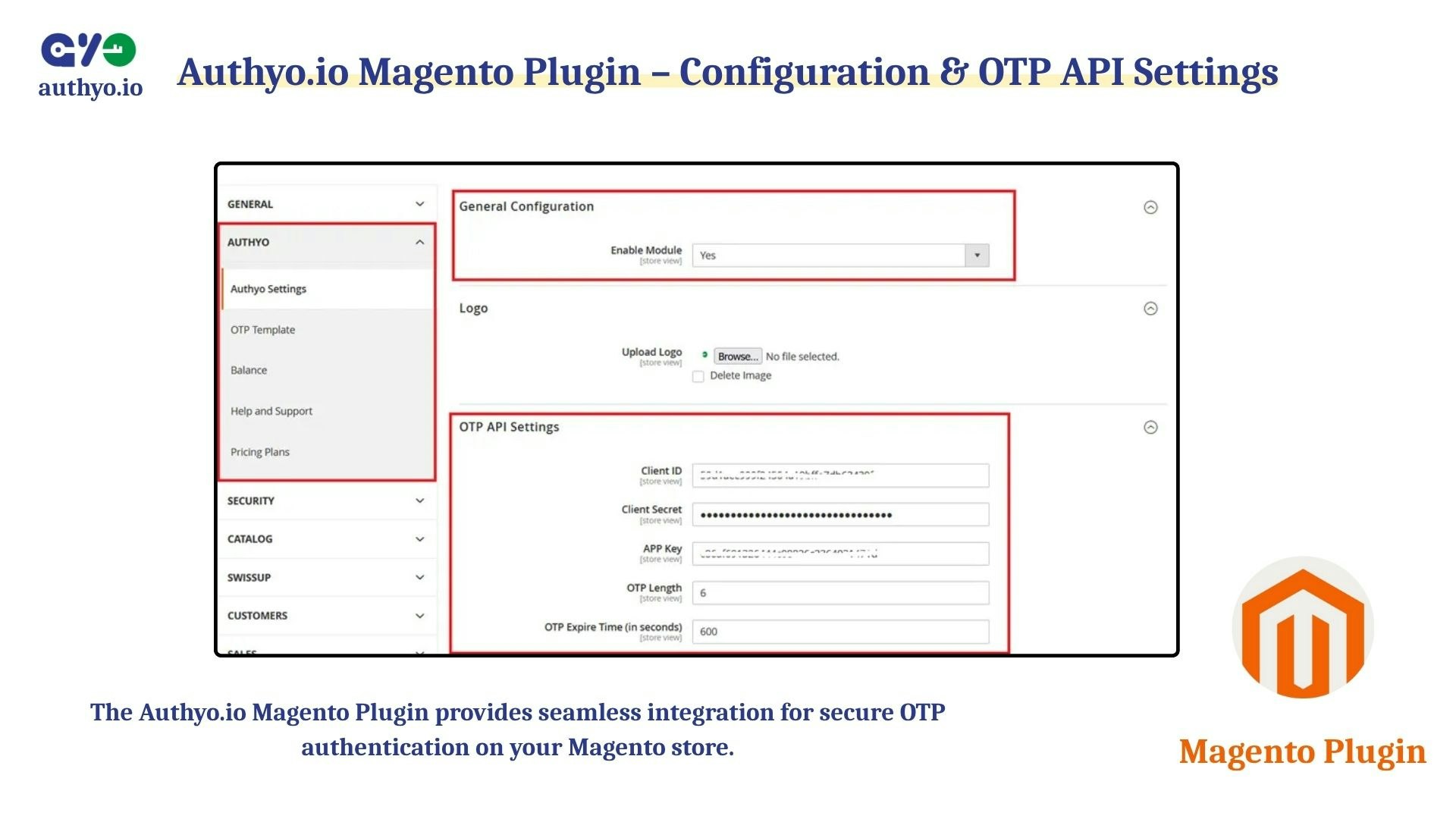 Authyo for Magento - Main screenshot showing features and interface