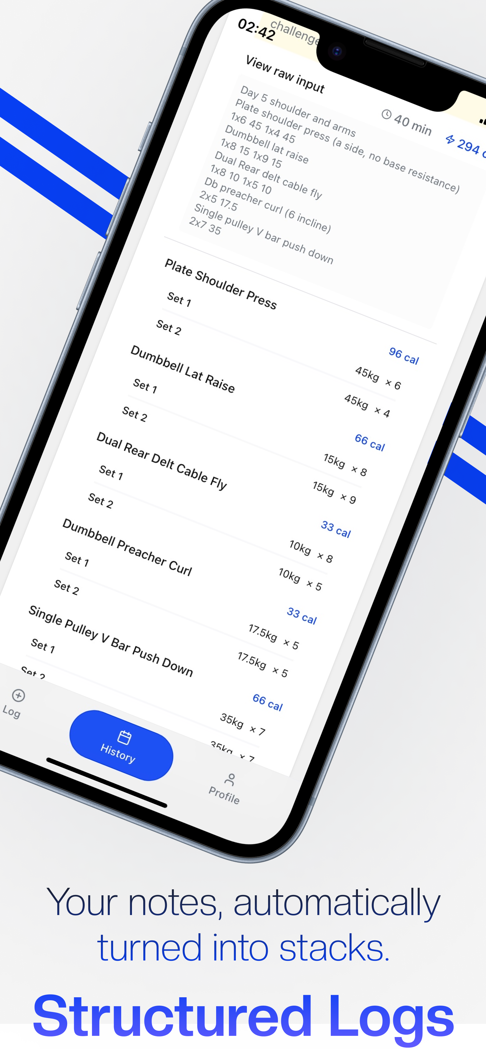 Mídia 3 de HyperResponder: AI Logger de exercícios - Beta fechada para levantadores: registro de formato livre sem esforço