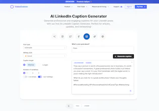 LinkedIn Caption generator gallery image
