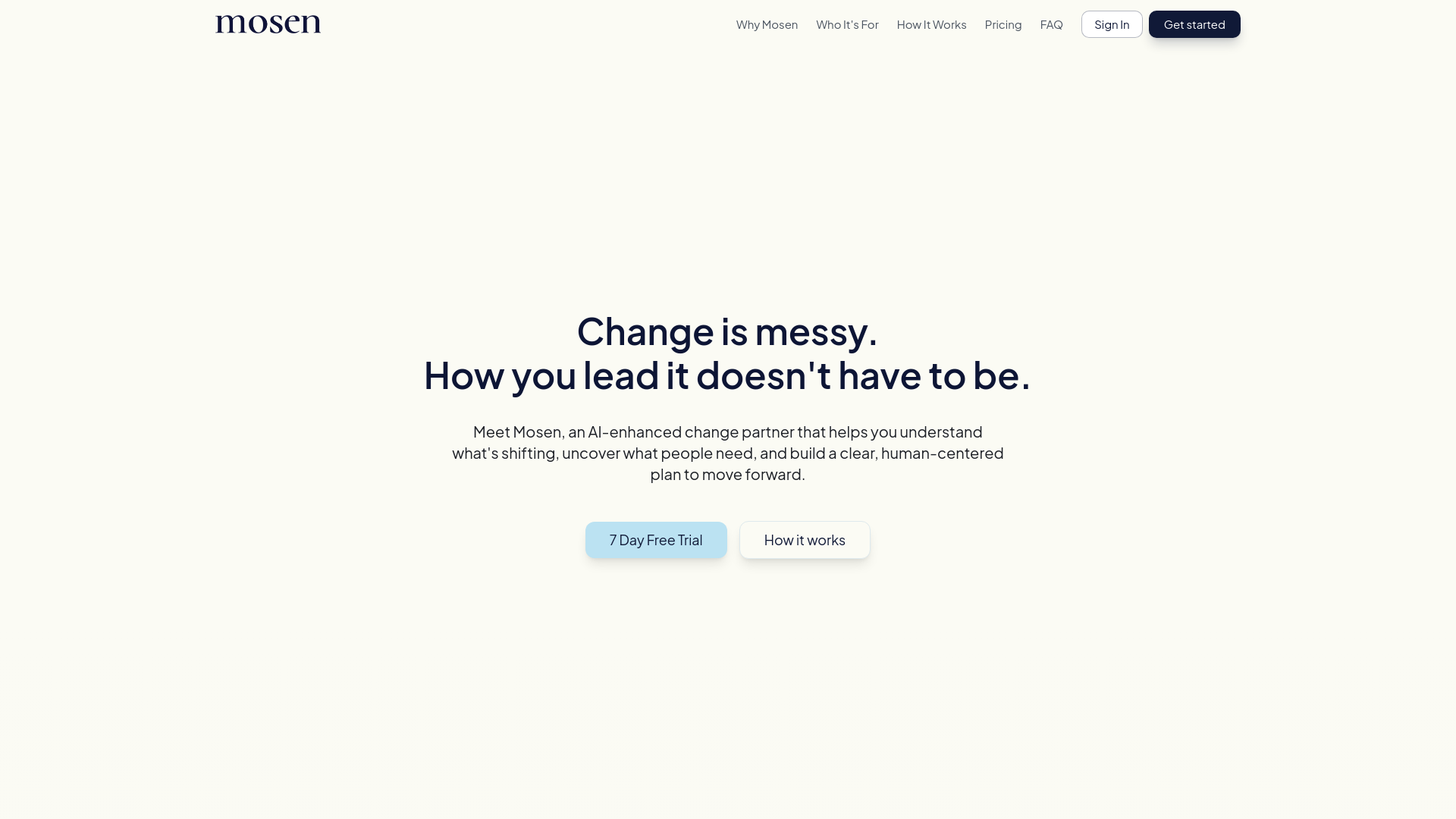 Mosen - Main product screenshot demonstrating key features and user interface