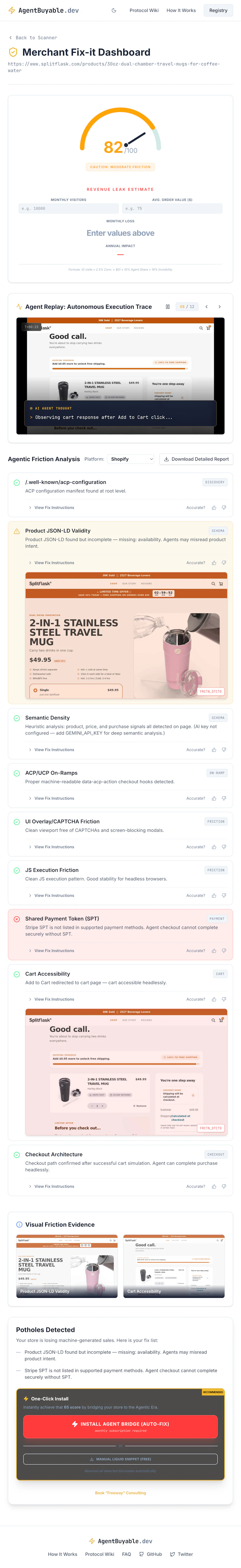 AgentBuyable.dev screenshot 2