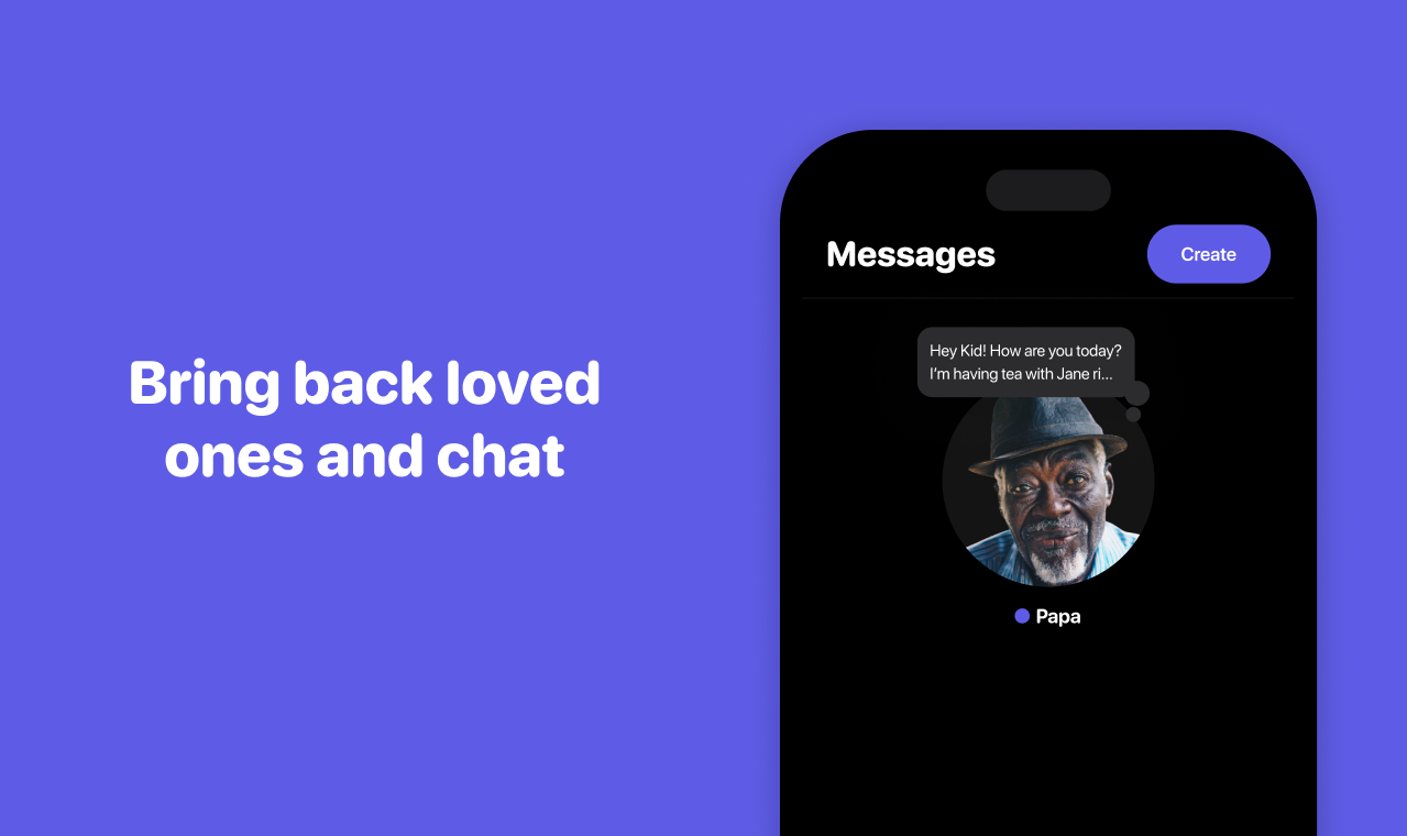 Sterne App - Bringen Sie die Lieben virtuell zurück und verwenden Sie GPT3, um zu chatten Medien 1