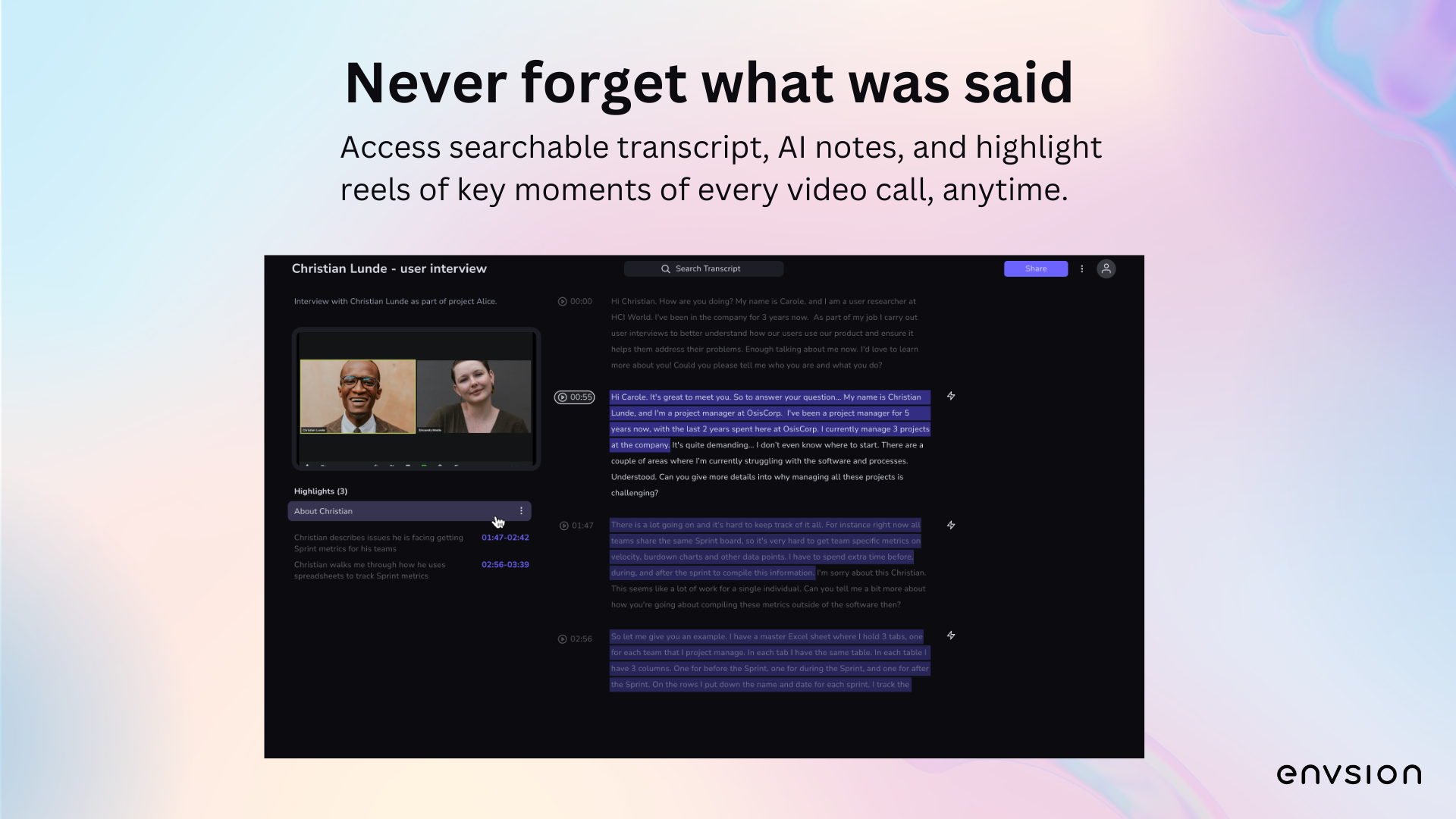 Media AI Invision - Meringkaskan jam wawancara pelanggan dalam beberapa minit 3