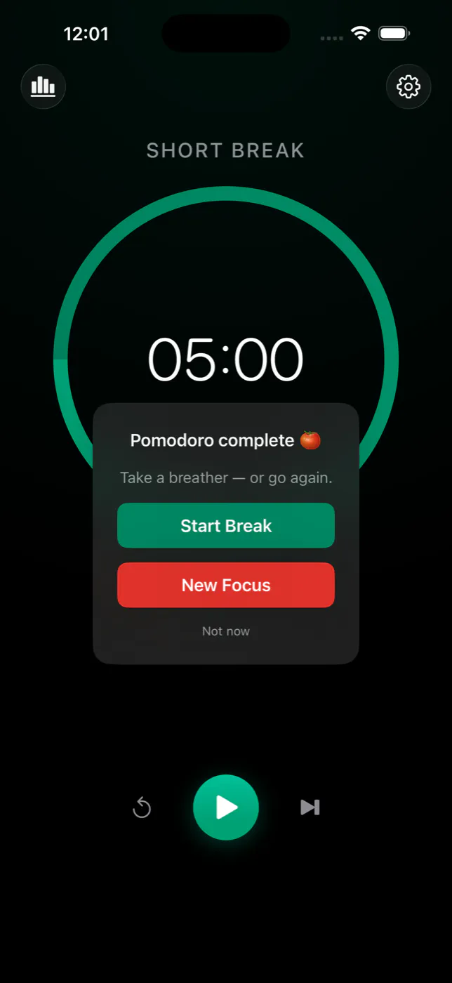 Rossino: A pomodoro timer. gallery image