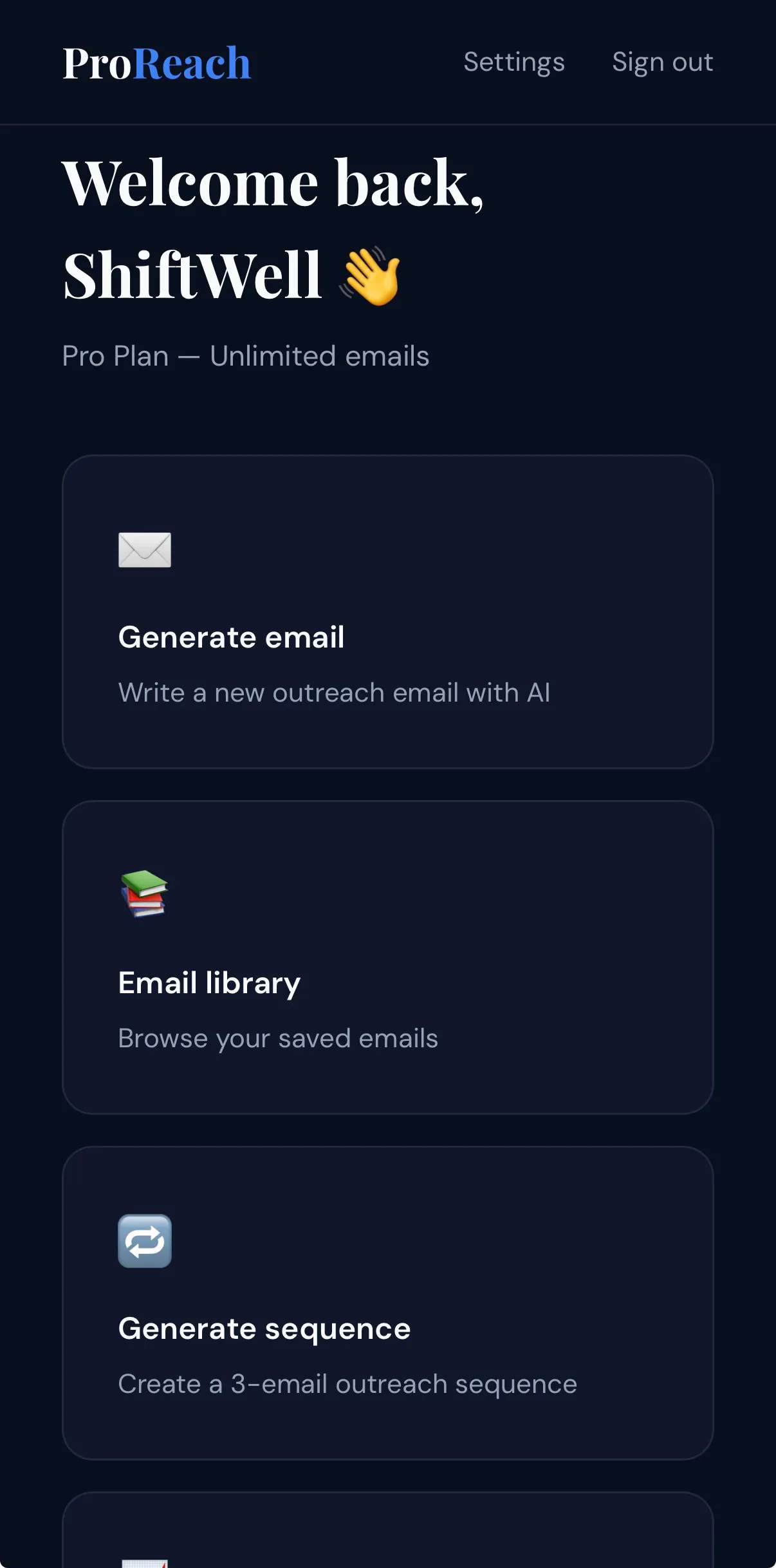 ProReach - Outreach Emails in Seconds gallery image