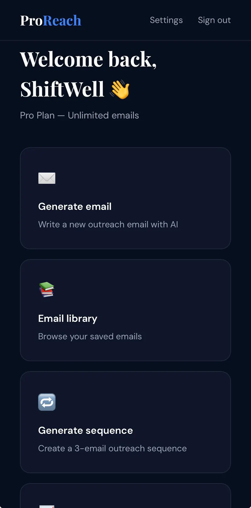 ProReach - Outreach Emails in Seconds screenshot 2
