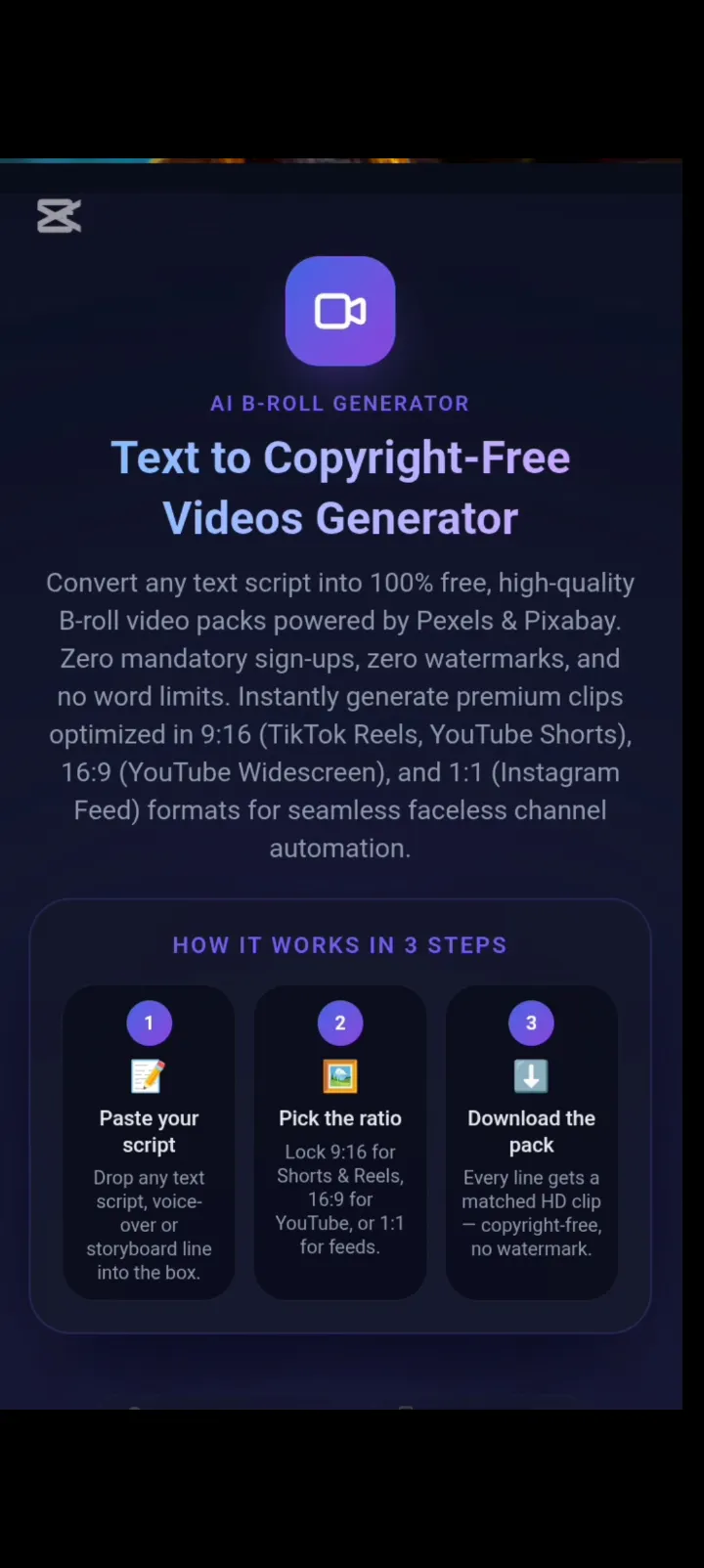 Script to Clips logo