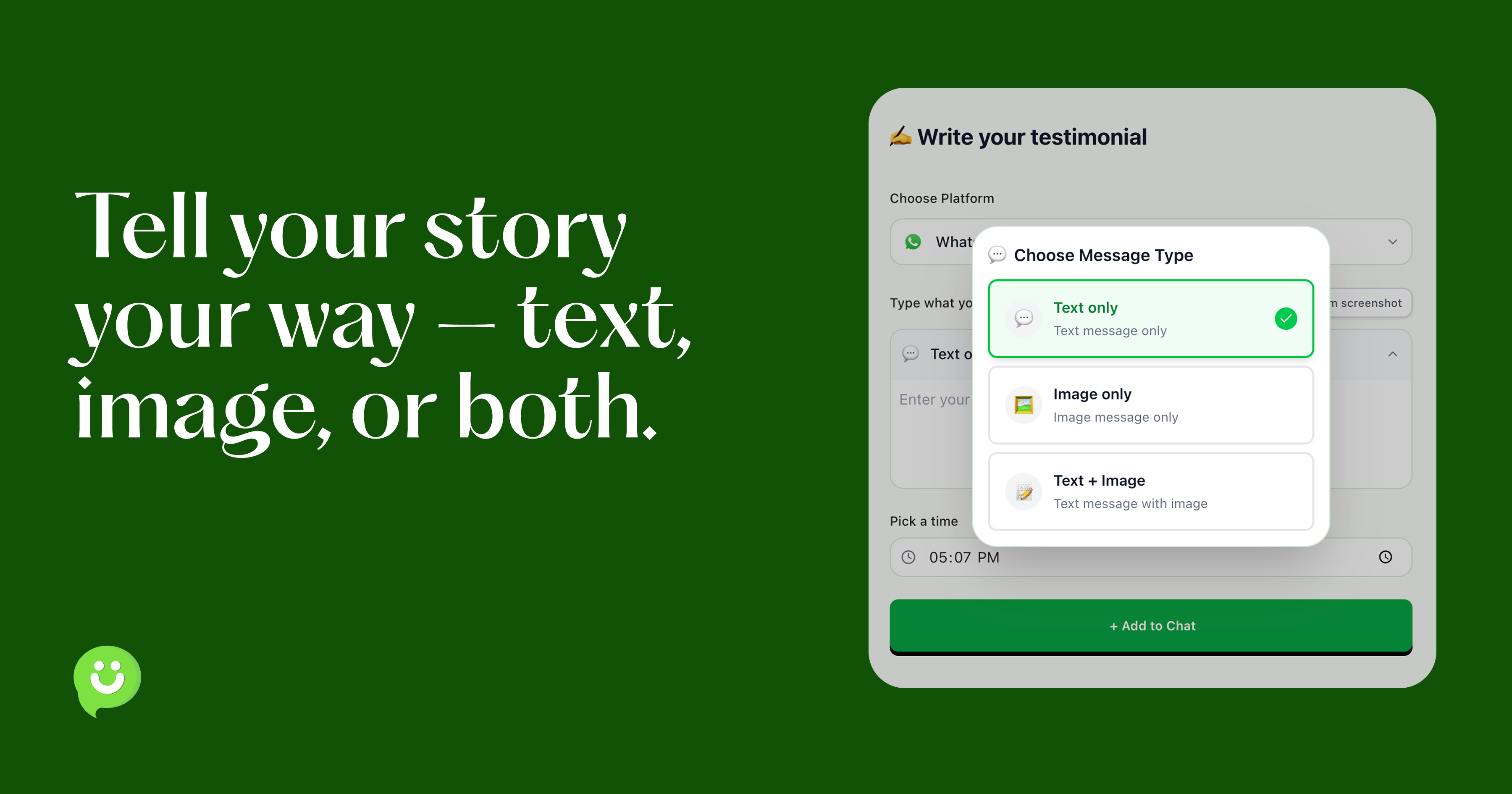Бесплатный производитель отчетов WhatsApp - Легко создавать потрясающие отзывы медиа 2