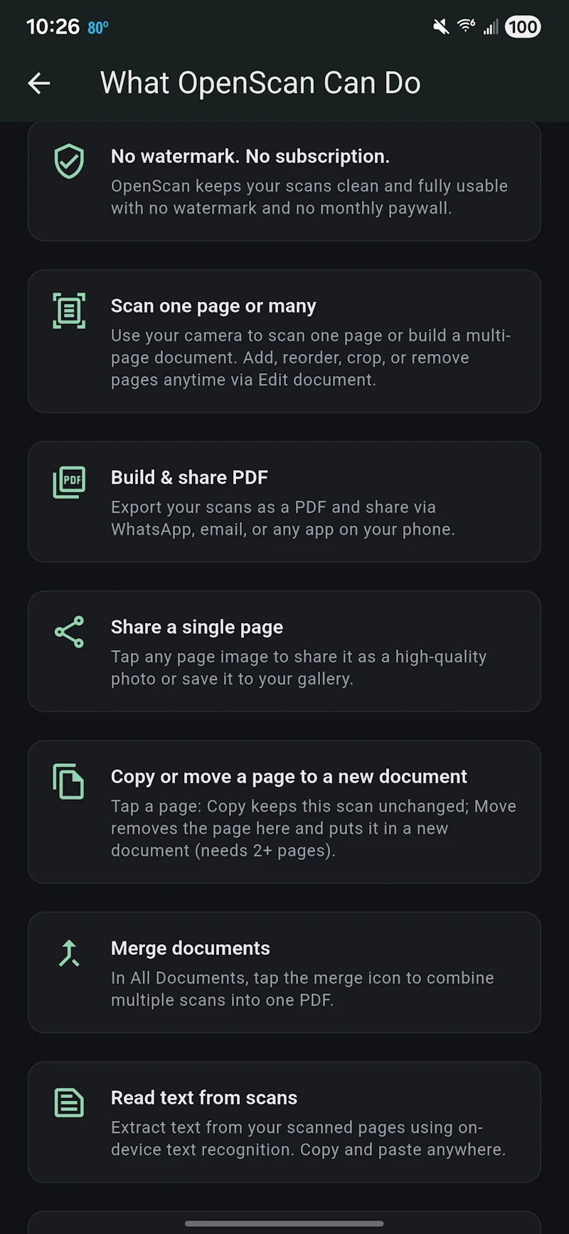 OpenScan screenshot 3