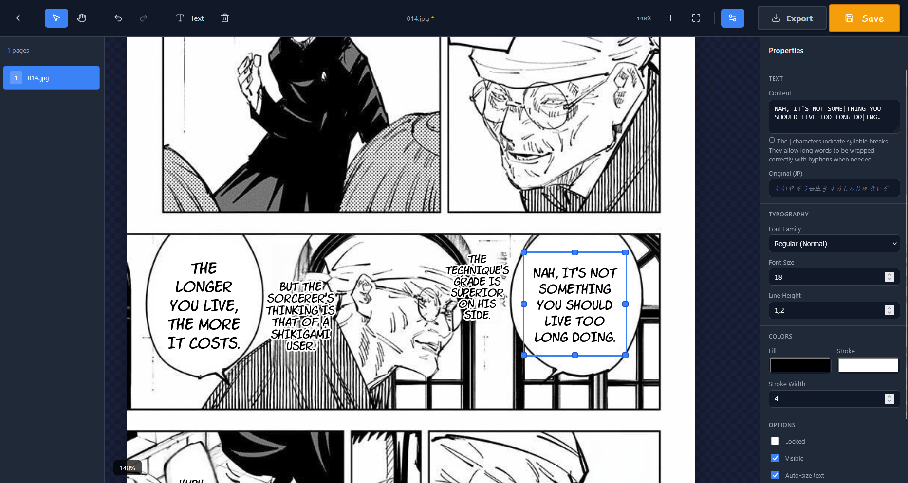 TheMangaTranslator - Screenshot 3 showing product features and functionality