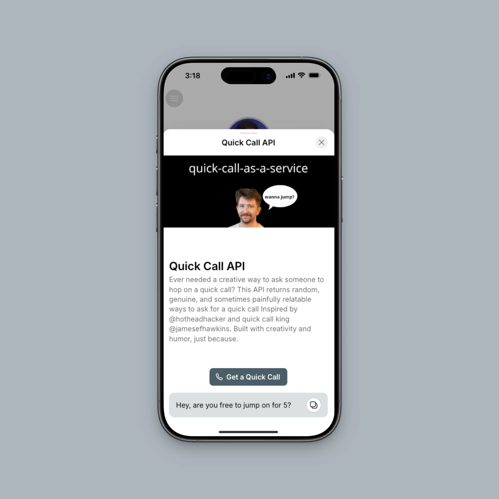 Quick Call As A Service screenshot 3