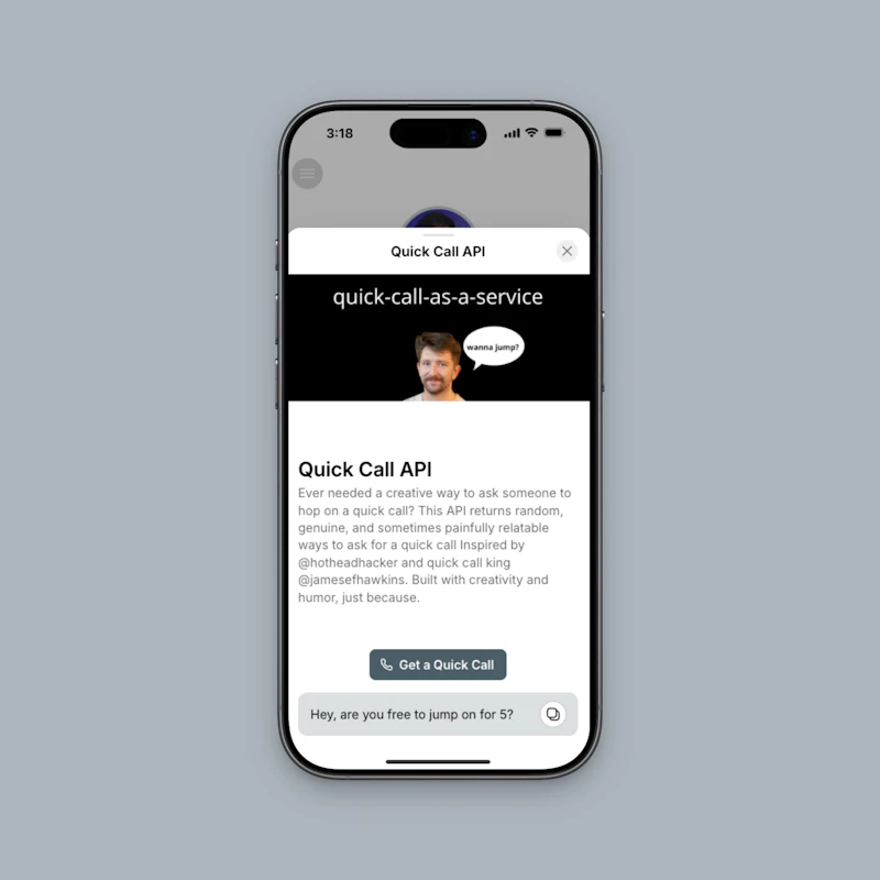 Quick Call As A Service screenshot 3