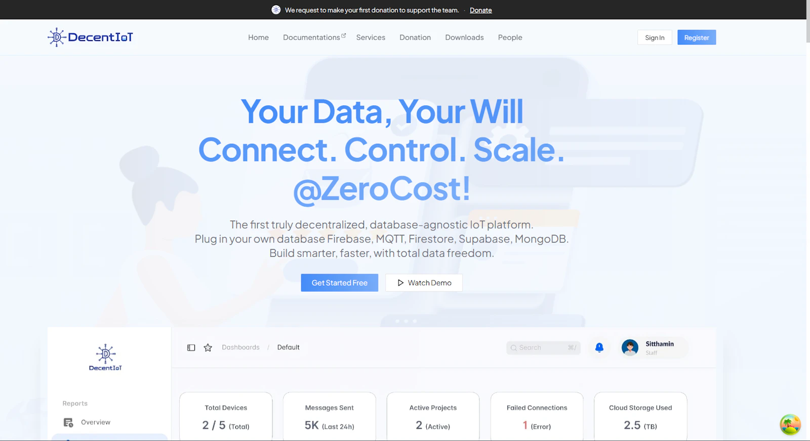 DecentIoT screenshot 2