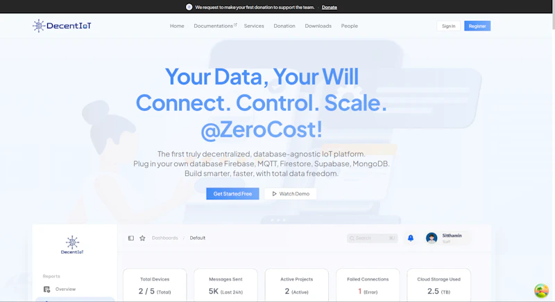 DecentIoT screenshot 2