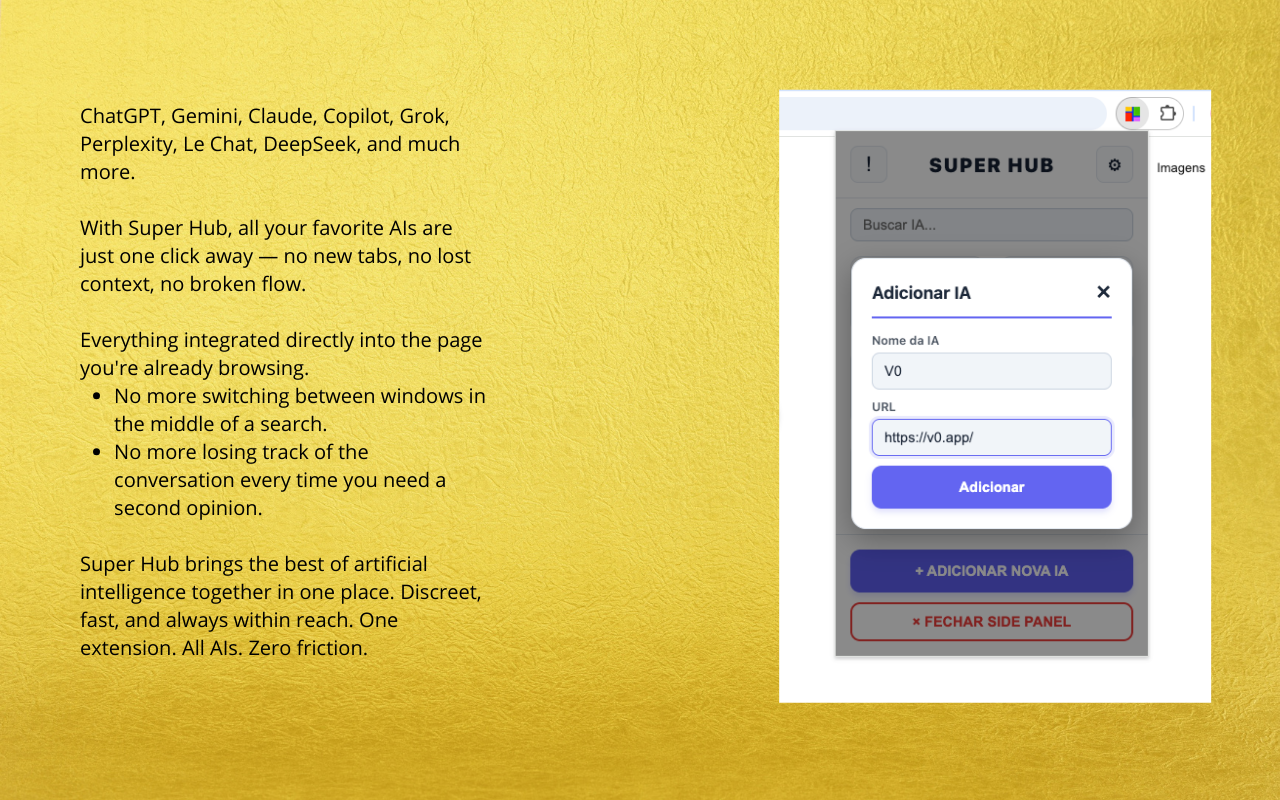 Super Hub - AI Side Panel gallery image