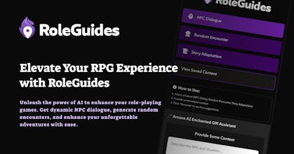 RoleGuides Game Master Assistant Tool gallery image