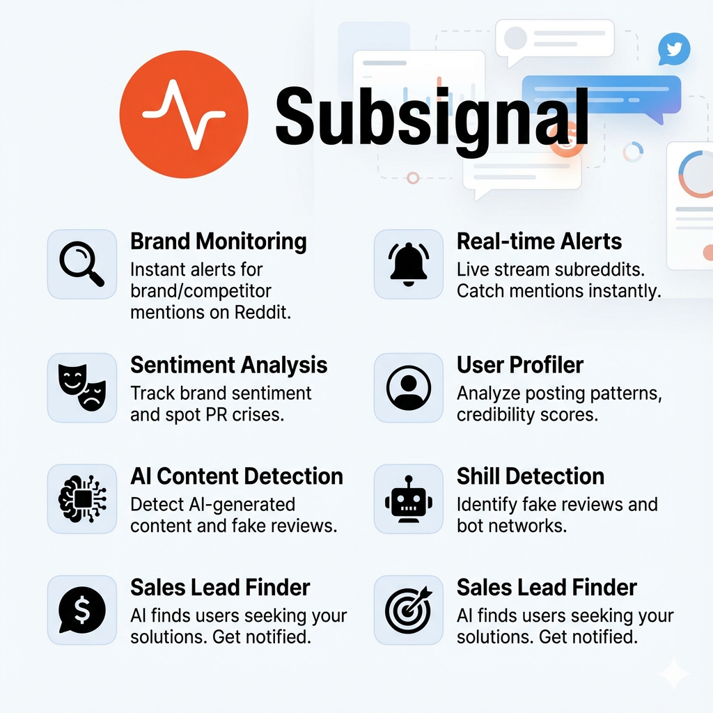 SubSignal - Screenshot 2 showing product features and functionality