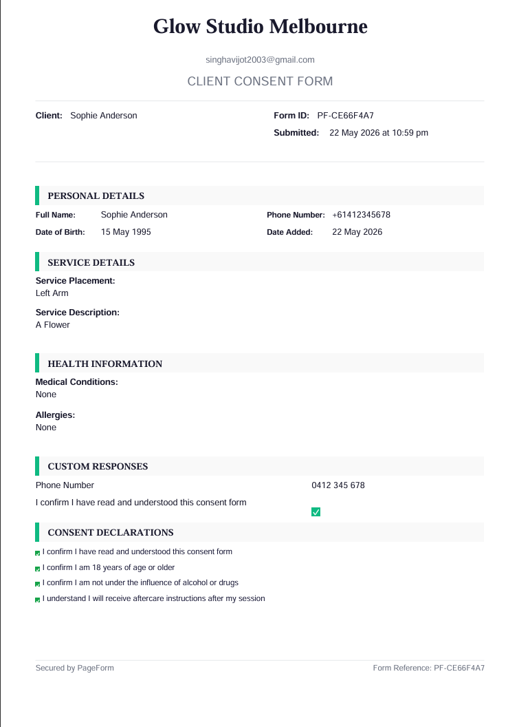 PageForm gallery image