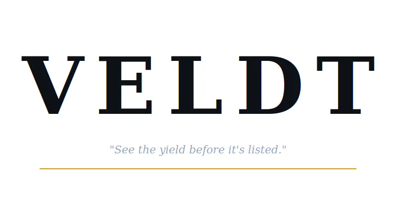 VELDT - See the yield before it's listed screenshot 2