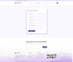 Journeya Travel Agency website Template gallery image