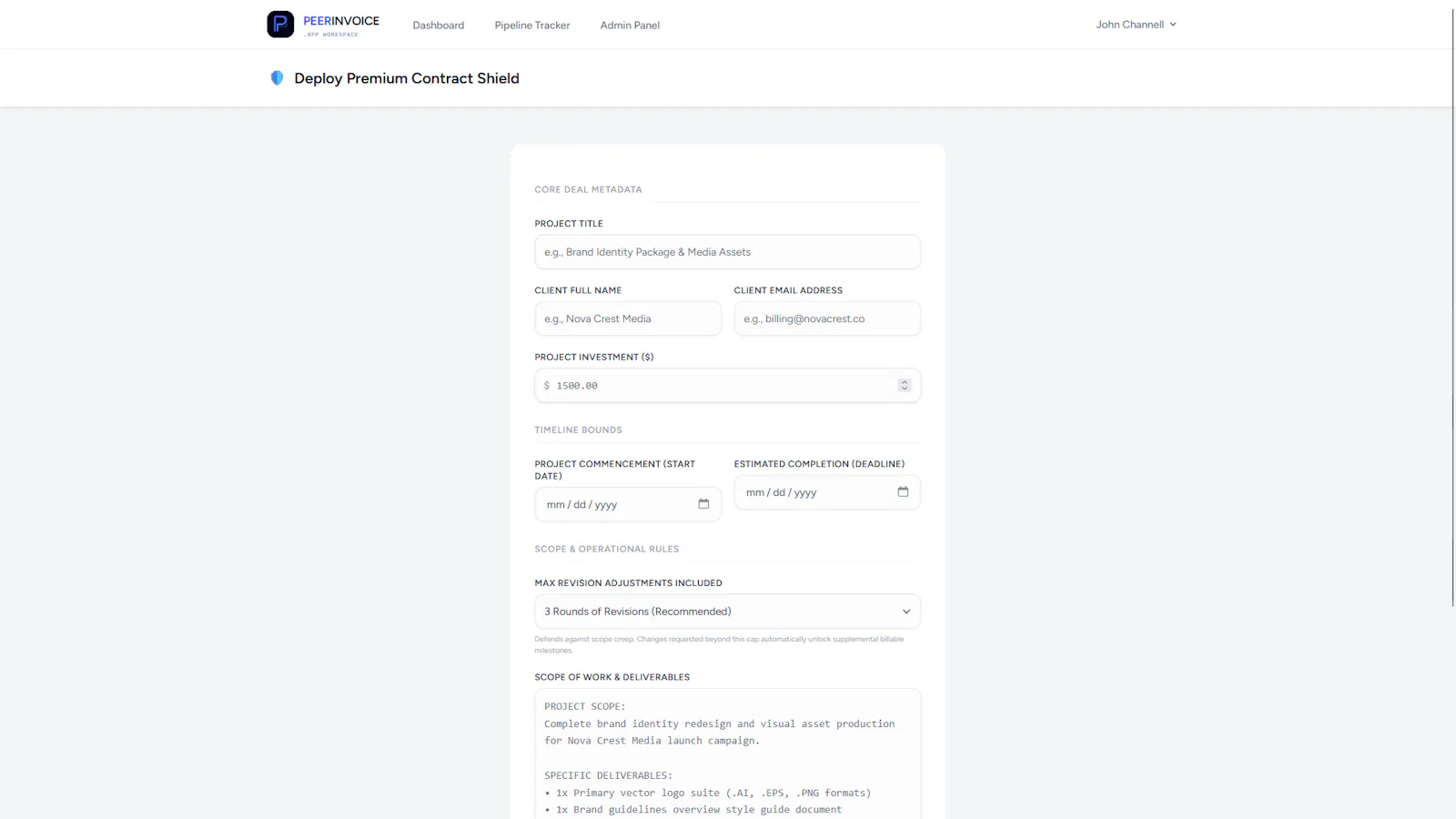 Peer Invoice screenshot 4