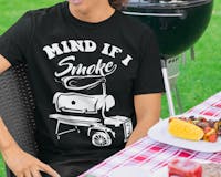Mind If I Smoke BBQ Lover - Unisex Classic T-Shirt media 3