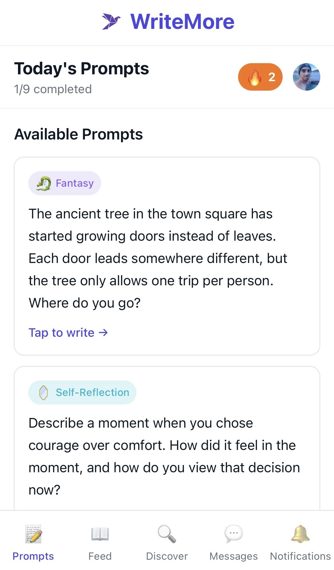 WriteMore - Main product screenshot demonstrating key features and user interface