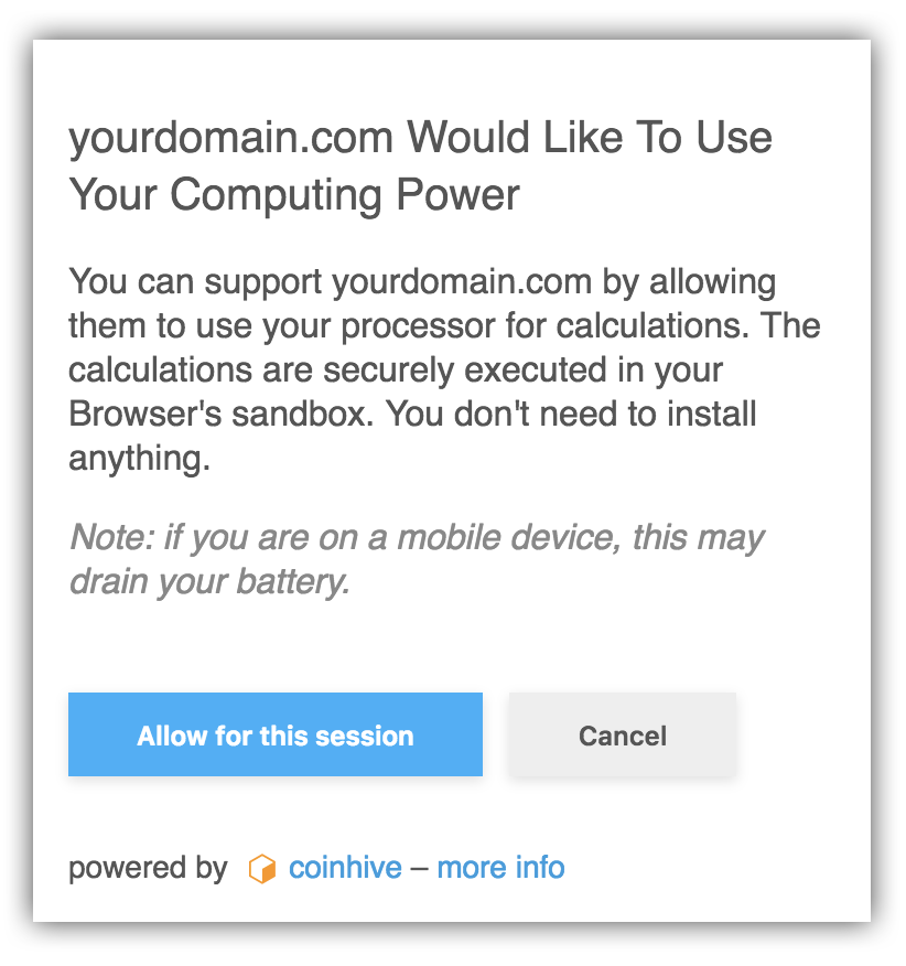Mobile AuthedMine gallery image