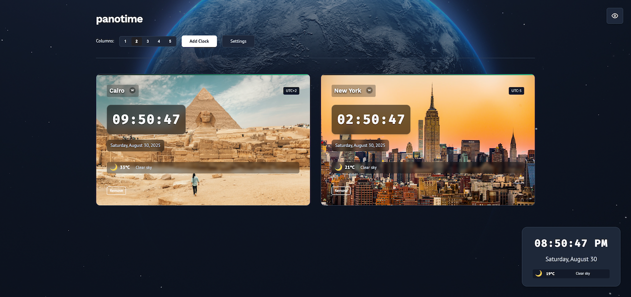 Panotime - Trasforma la tua scheda Chrome in un bellissimo dashboard media 4