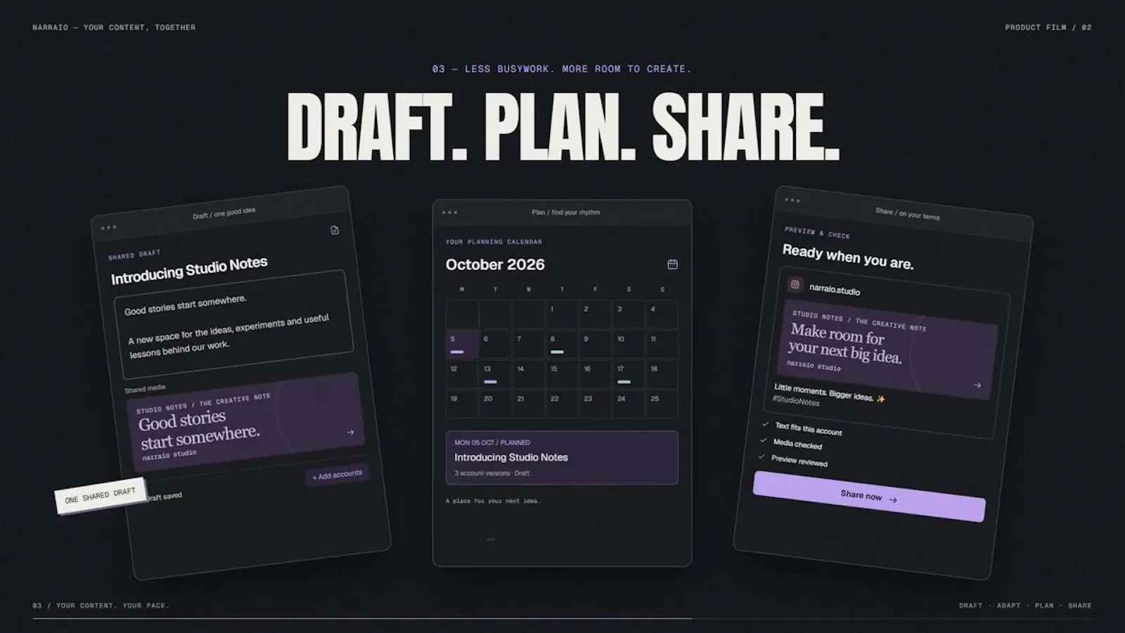 Narraio screenshot 1 (video preview)